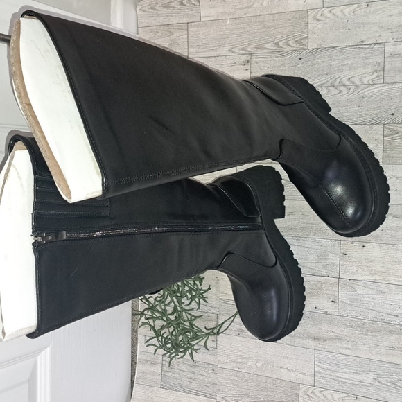 Shoes - Women's Platform Chunky Heel High Boots